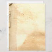 ヴィンテージの古い本の離れレターヘッド (正面/裏面)