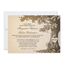 ヴィンテージの古い樺の木の結婚式招待状