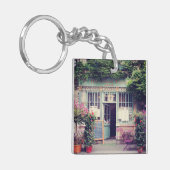 ヴィンテージの古い町パリ キーホルダー (正面左)