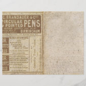 ヴィンテージの古い紙のページのジャンクジャーナル (正面)