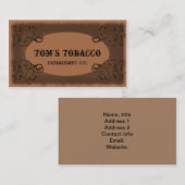 ヴィンテージの古い西の名刺のテンプレート 名刺 (正面/裏面)