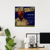 ヴィンテージの古いCirtusフルーツクレートラベル ポスター (ホームオフィス)