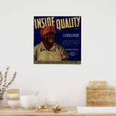 ヴィンテージの古いCirtusフルーツクレートラベル ポスター (キッチン)