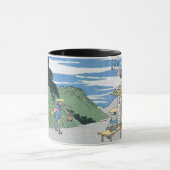 ヴィンテージの古く日本のな芸術のマグ マグカップ (中央)