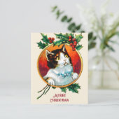 ヴィンテージの可愛い猫のクリスマス (スタンド正面)