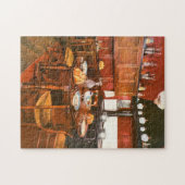 ヴィンテージの台所デザイン ジグソーパズル (横)