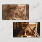 ヴィンテージの台所、名刺のテンプレート 名刺 (正面/裏面)