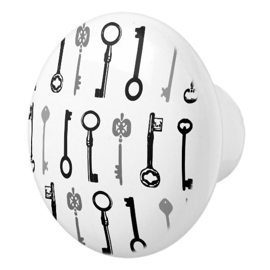 ヴィンテージの合い鍵の陶磁器のノブ セラミックノブ (右)