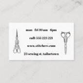 ヴィンテージの合うことのためのテーマの名刺 名刺 (裏面)