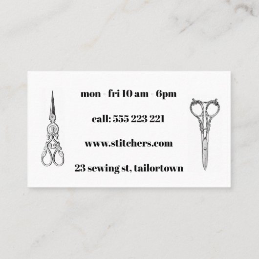 ヴィンテージの合うことのためのテーマの名刺 名刺 (裏面)