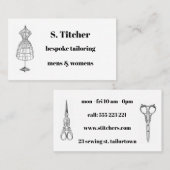 ヴィンテージの合うことのためのテーマの名刺 名刺 (正面/裏面)