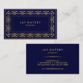 ヴィンテージの名刺|のアールデコかアールヌーボー 名刺 (正面/裏面)