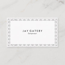 ヴィンテージの名刺|のアールデコのデザイン