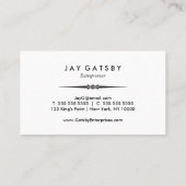 ヴィンテージの名刺|のアールデコのデザイン 名刺 (裏面)