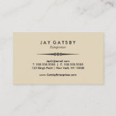 ヴィンテージの名刺|のアールデコのデザイン 名刺 (裏面)