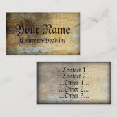 ヴィンテージの名刺 名刺 (正面/裏面)