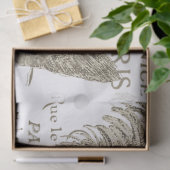 ヴィンテージの名前フランスのの切り離し 薄葉紙 (ギフト)