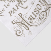 ヴィンテージの名前フランスのの切り離し 薄葉紙 (詳細)