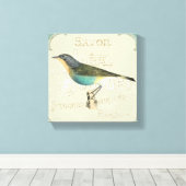 ヴィンテージの向離れき キャンバスプリント (インサイチュ (ウッドフロア))