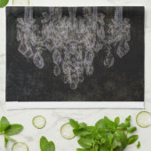 ヴィンテージの吸血鬼のゴシック様式動揺してなシャンデリア キッチンタオル (折り畳み)