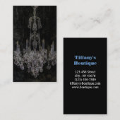 ヴィンテージの吸血鬼のゴシック様式動揺してなシャンデリア 名刺 (正面/裏面)