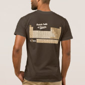ヴィンテージの周期表の暗闇 Tシャツ (裏面)
