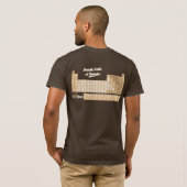 ヴィンテージの周期表の暗闇 Tシャツ (裏面フル)
