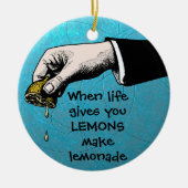 ヴィンテージの味：一日を絞る セラミックオーナメント (正面)