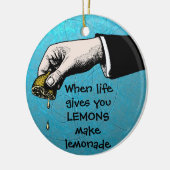 ヴィンテージの味：一日を絞る セラミックオーナメント (左)