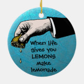 ヴィンテージの味：一日を絞る セラミックオーナメント (裏面)