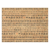 ヴィンテージの和紙のプリント テーブルクロス (正面(横))