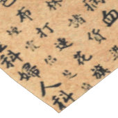 ヴィンテージの和紙のプリント テーブルクロス (アングル)