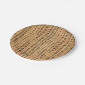 ヴィンテージの和紙のプリント ペーパープレート (アングル)