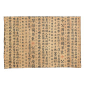 ヴィンテージの和紙のプリント 枕カバー (正面右)