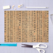 ヴィンテージの和紙のプリント 薄葉紙 (クラフト)