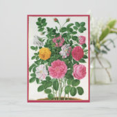 ヴィンテージの咲き誇る花々、春の庭園のバラ (スタンド正面)