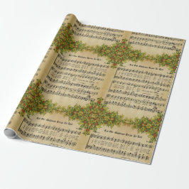 ヴィンテージの喜びにクリスマスの終わりを知らせろ ラッピングペーパー