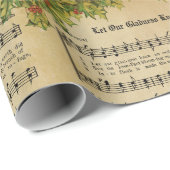 ヴィンテージの喜びにクリスマスの終わりを知らせろ ラッピングペーパー (ロールコーナー)