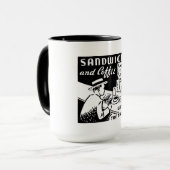 ヴィンテージの喫茶店 マグカップ (正面左)