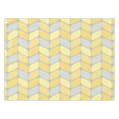 ヴィンテージの四角形（黄色） テーブルクロス (正面(横))