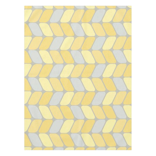 ヴィンテージの四角形（黄色） テーブルクロス (正面)