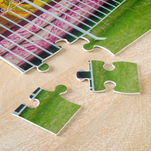 ヴィンテージの回転木馬のパズル ジグソーパズル (側面)