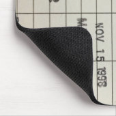 ヴィンテージの図書館の支払期日カード マウスパッド (コーナー)