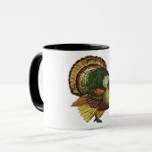 ヴィンテージの図解入りの、写真付きのなトルコのマグ マグカップ (正面左)