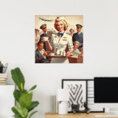 ヴィンテージの固定 ポスター (ホームオフィス)