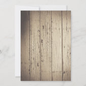 ヴィンテージの国のブライダルシャワー招待状 招待状 (裏面)