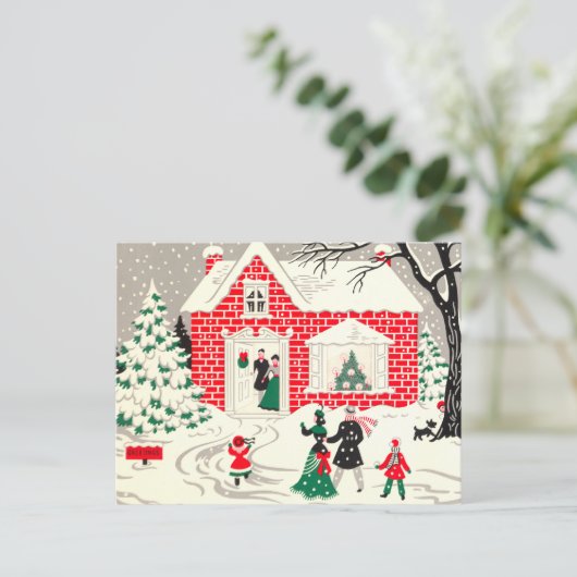 ヴィンテージの国の案内用はがき ポストカード (スタンド正面)