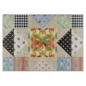 ヴィンテージの国スタイルの宵の明星のキルトパターン カッティングボード (正面)