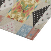 ヴィンテージの国スタイルの宵の明星のキルトパターン カッティングボード (角)