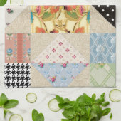 ヴィンテージの国スタイルの宵の明星のキルトパターン キッチンタオル (折り畳み)